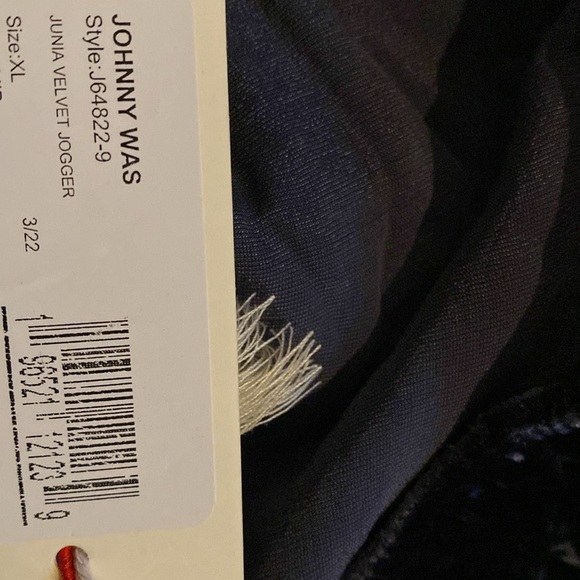 Velvet embroidered jogger - Picture 5 of 7